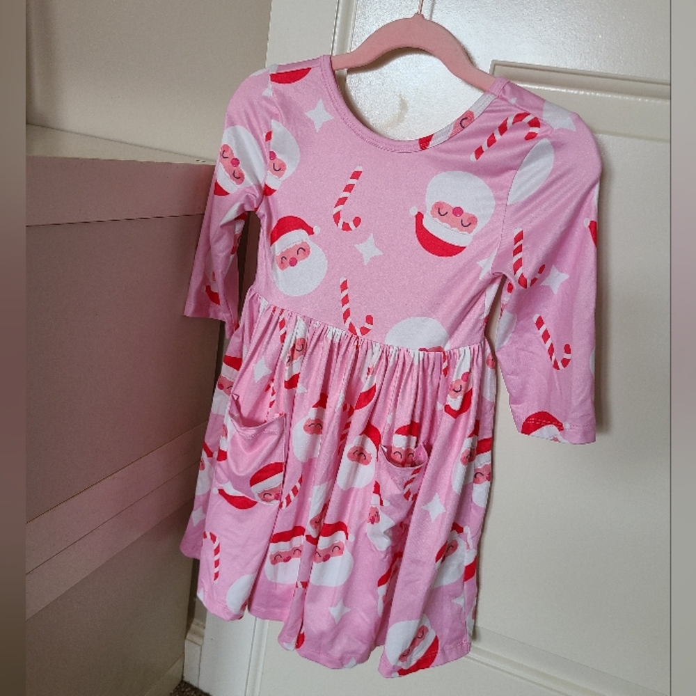 Mila & Rose Christmas Santa & Candy Cane Dress